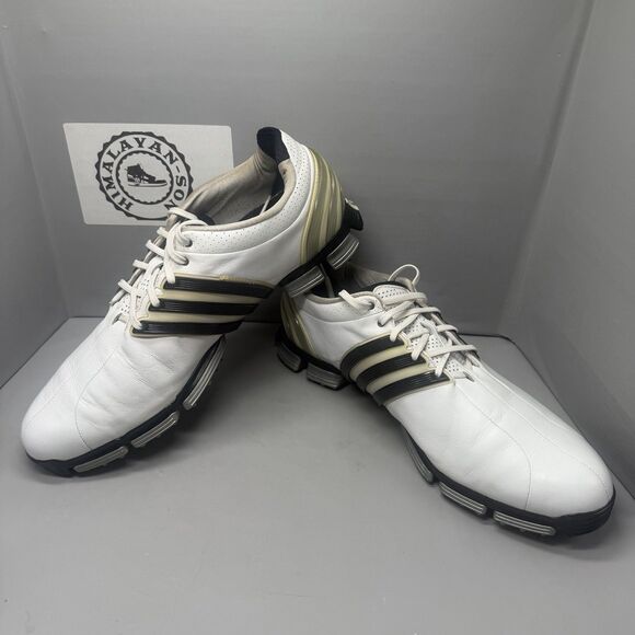 Adidas MEN TOUR 360 3.0 Golf Shoes White Black Stripes 738198 Fit Foam Sz 15 main image 6